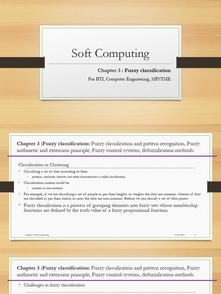 Fuzzy Classification Techniques Overview | PDF | Fuzzy Logic | Control ...
