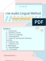 The Audio - Lingual Method