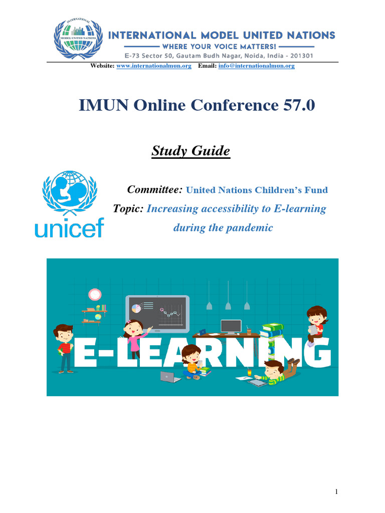 Study Guide - UNICEF - International MUN Online Conference 57.0 | PDF ...