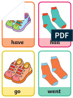 T-Eal-Flashcard Verbs-In-The-Past-And-Present-Socks-And-Shoes-Matching-Game - Ver - 3