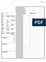 Homebrew Character Sheet For D&D 5e