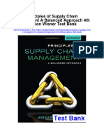 Principles of Supply Chain Management A Balanced Approach 4th Edition Wisner Test Bank