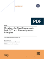 Modeling of A Blast Furnace With Both CFD and Thermodynamics Principles