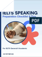 IELTS Speaking Checklist and Tips