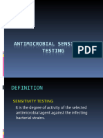 Antimicrobial Sensitivity Testing