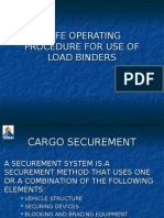 Sop For Load Binders