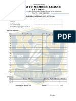 Formulir Data Pemain Dan Official KMC 2022