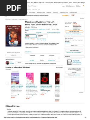 Magdalene Mysteries - Amazon Reviews