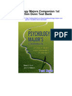 Psychology Majors Companion 1st Edition Dunn Test Bank
