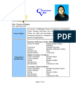 Mst. Soneya Khatun CV