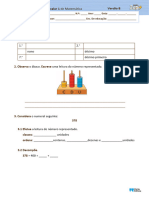 Ficha de Avaliação Intercalar 1 de Matemática - Versão B (Editável)