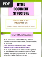 Document Structure: OBM255 Slide HTML 3