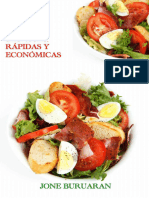 Recetas Sanas, Sabrosas, Rápidas y Económicas - Jone Buruaran