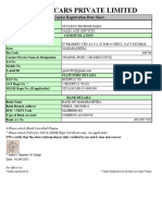 Vendor Registration Data Sheet