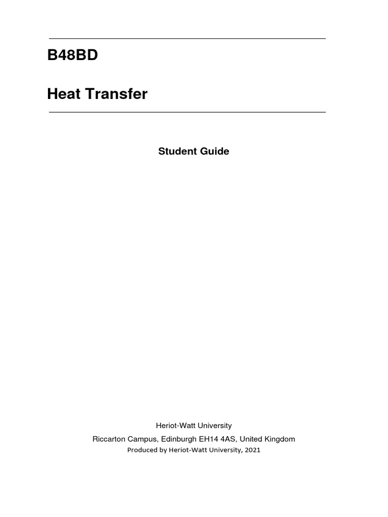 Heat T Student Guide - v5 | PDF | Heat Transfer | Thermal Conduction