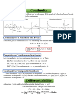 Differtiability & Conitnuity