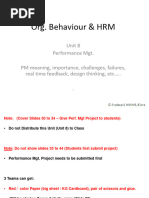 Unit 8 - Performance MGT