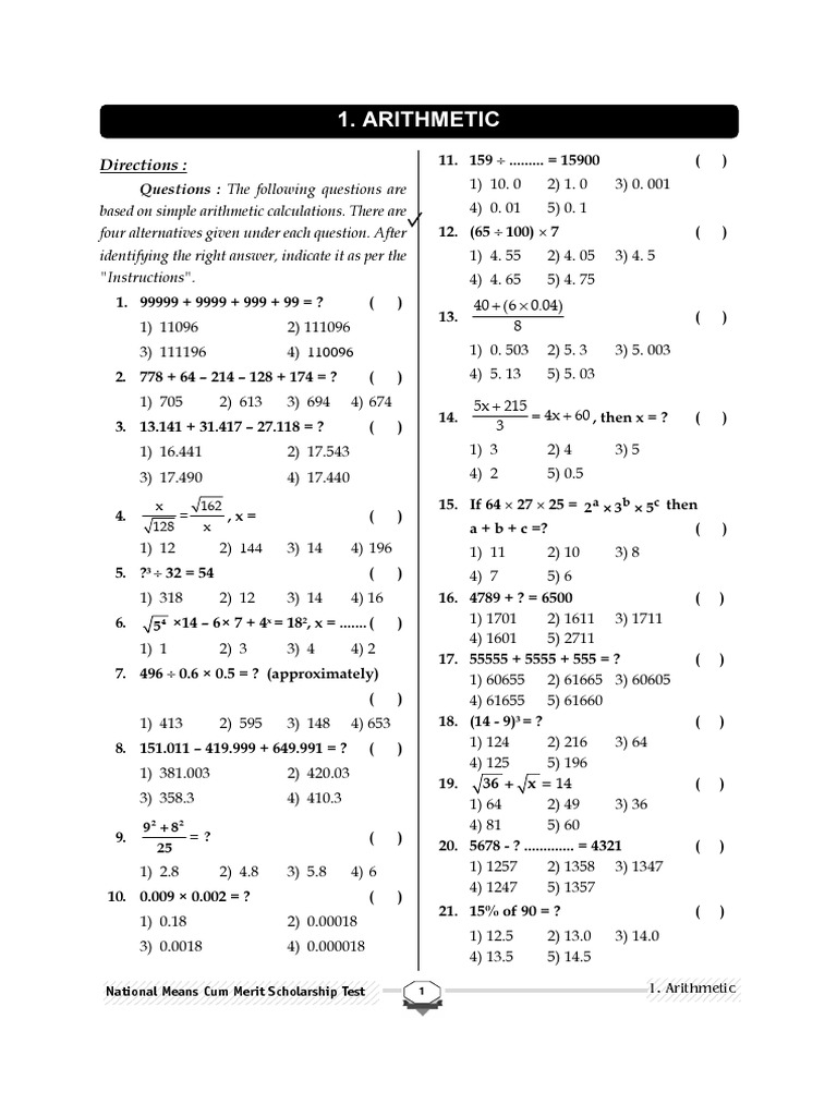 Nmms TM Total Material PDF Mathematics