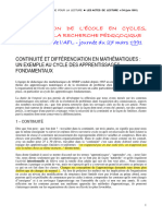 Valentin Continuité Et Différenciation en Mathématiques