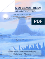 The Book of Monotheism Kitaab at-Tawheed God and the Universe a Manual of Sunni Theology Shaykh Abu Mansoor Al-Maturidi Z-liborg (1)