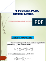 Deret Fourier Pada Sistem Linier