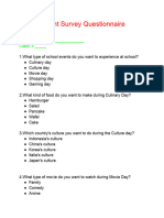 6E G4 Questionaire