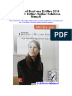 Taxation of Business Entities 2016 Edition 7th Edition Spilker Solutions Manual