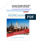 Canadian Income Taxation 2016 2017 19th Edition Buckwold Test Bank Download