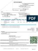 Nota de Credito: Desarrollos Hidraulicos de Cancun