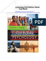 Cultural Psychology 2nd Edition Heine Test Bank Download