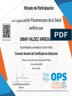 Curso Virtual Sobre El Correcto Llenado Del Certificado de Defunción, RELACSIS-Certificado de Aprobación 3672653