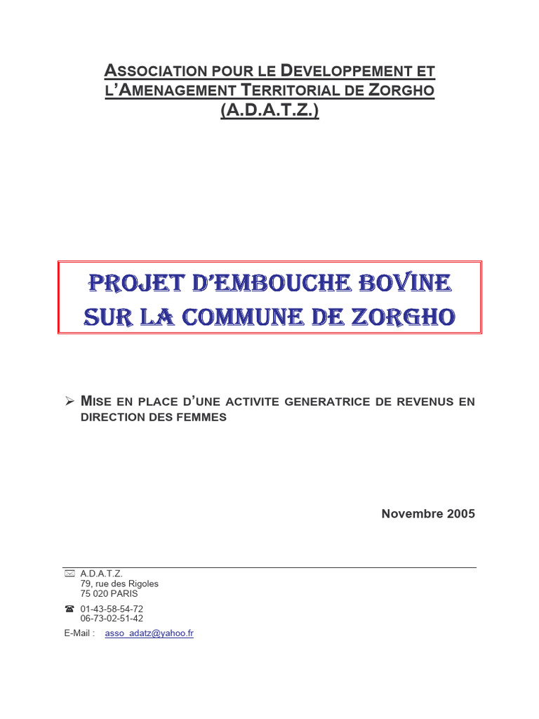 Types d'embouche bovine | PDF