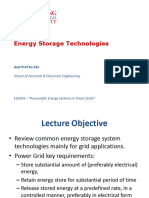 LECTURE 3 Energy Storage Technologies