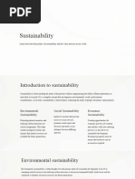 Sustainability