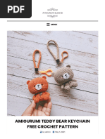 Teddy Bear Keychain