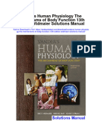 Vanders Human Physiology The Mechanisms of Body Function 13th Edition Widmaier Solutions Manual