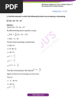 Increasing And Decreasing Functions - Worksheet | PDF | Function ...
