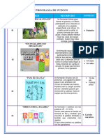 Propuestas de JUEGOS Campamento