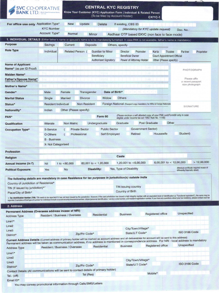 CKYC-Aadhar Concent | PDF | Identity Document | Security Technology