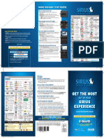 Sirius Satellite Radio Information Card Printing 1