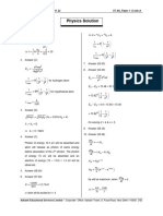 UT - 08 Advanced Paper - 1 Practice Paper Solution - Physics & Maths