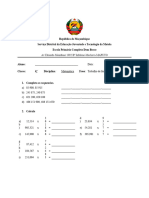 Folha de Exercícios de Aplicação - Matematica