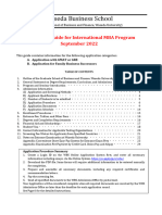 WBS Application Guide For International MBA Program Sep2022