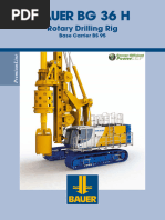 BAUER BG 45 Rotary Drilling Rig Overview | PDF