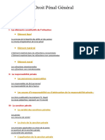 Cours Droit Pénal Général - Resumé