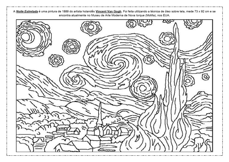 A Noite Estrelada de Van Gogh: 1889 | PDF
