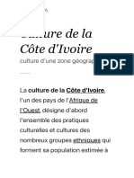 Culture de La Côte D'ivoire - Wikipédia