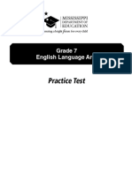 ELA Grade 7 Practice Test