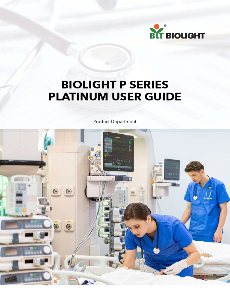 Biolight P Series User Guide | PDF | Blood Pressure | Hemodynamics