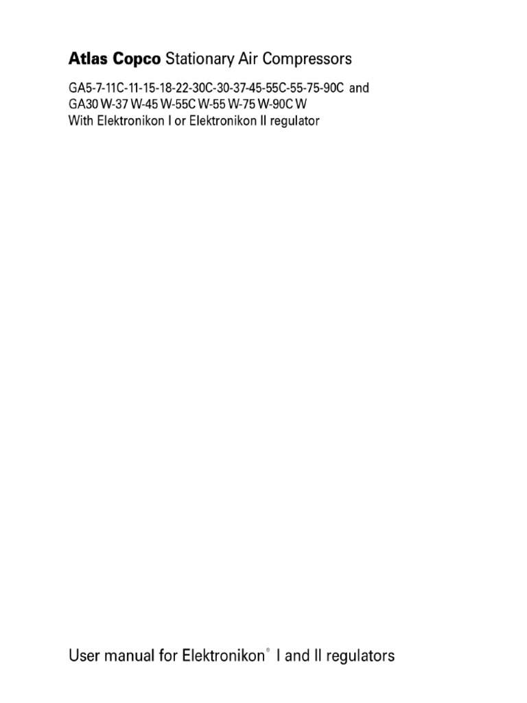 AtlasCopcoGa5UserManual1003271 1004267934 | PDF